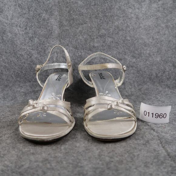 Mudd Shoes Womens 8 Strappy Pumps Heels Ankle Strap Retro Y2k Fashion Metallic - Picture 2 of 15